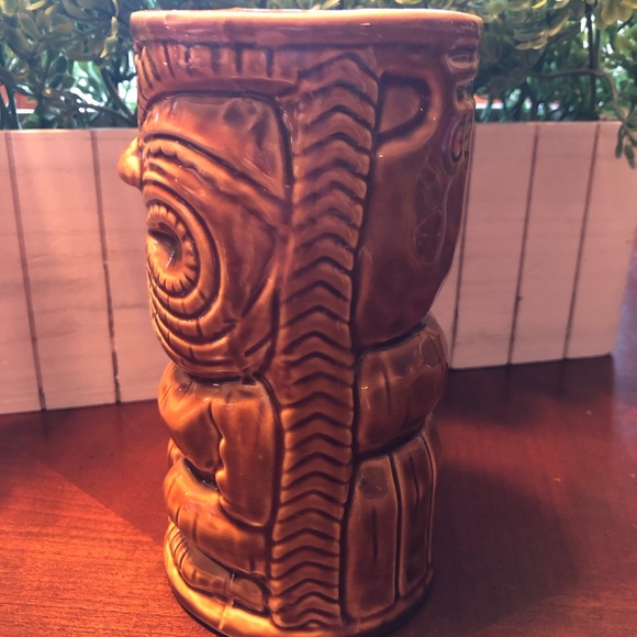 Hawaiian Brown Souvenir Ceramic Tiki Mug circa 2000 - Picture 4 of 7
